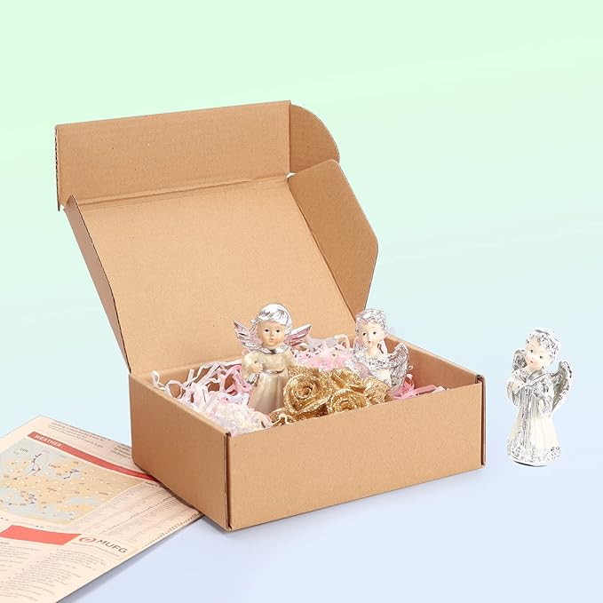 MEBRUDY 7x5x2 Inches Shipping Boxes Pack of 50, Small Corrugated Cardboard Box for Mailing Packing Literature Mailer