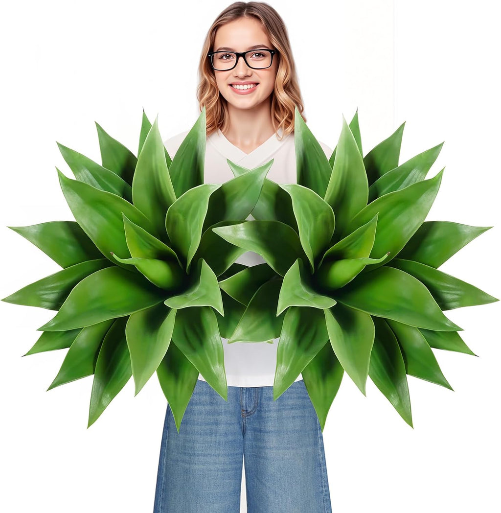 velener 28 inch artificial agave plants outdoor set, main product view