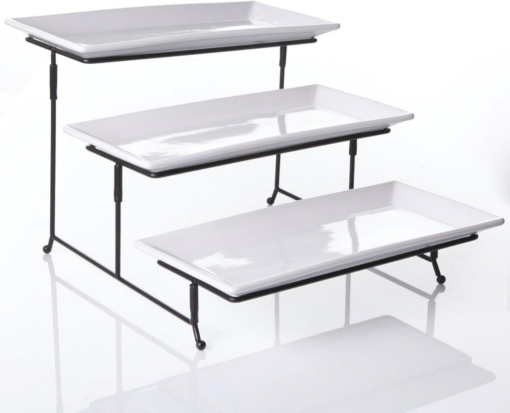 partito bella 3 tier swiveling plate rack stand, main product view