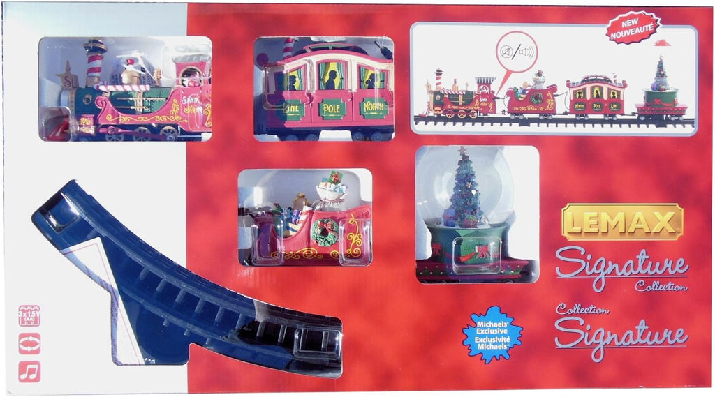 lemax north pole railway, 26.18 in l x shown in use