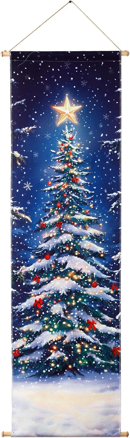 soffee design 16x47 christmas tree canvas, 5 color-changing, main product view