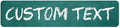 Custom Sign, Custom Street Sign, 11 Font Colors, 13 Font Styles, 4 Hole Options, 22 Sizes, 4x18 Inches, Rust Free DiBound, Fade Resistant, Made in USA by My Sign Center (Chalkboard Green)