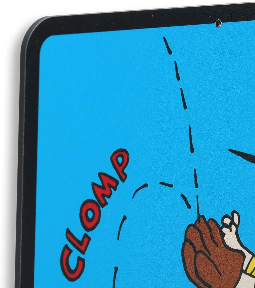 Peanuts Charlie Brown and Snoopy Baseball Teamwork Metal Sign - Fun Charlie Brown Sign for Kids' Bedroom or Classroom