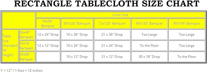 Tableclothsfactory Floral Lace Rectangle Tablecloth 60" x 126" - White