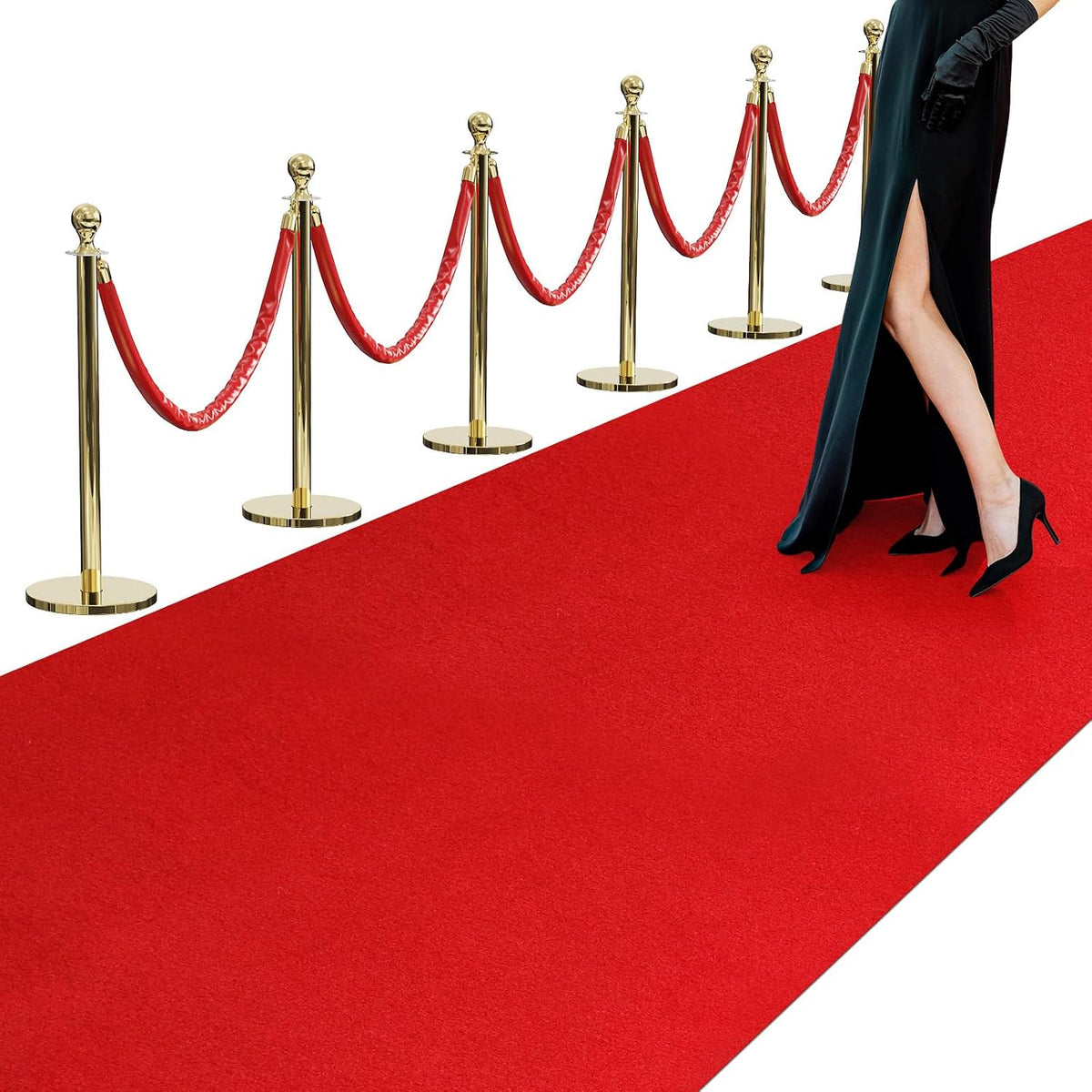 450GSM Extra Thick Red Carpet Runner for Party & Events, 4ft x 20ft
