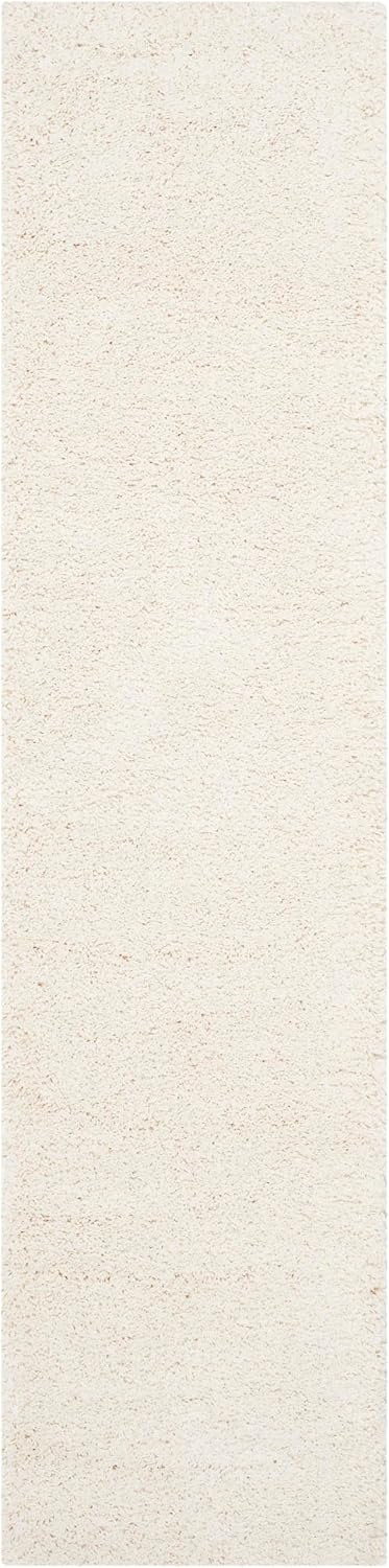 SAFAVIEH Milan Shag Collection 2' x 6' Ivory SG180 Solid Non-Shedding...