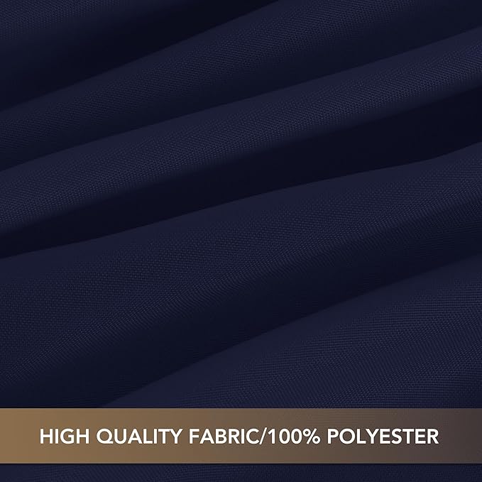 sancua Small Square Tablecloths 36x36 Inch - Navy Blue Table Cloth for Square or Round Tables, Washable Polyester Fabric Table Cover for Nightstand End Bedside Tables