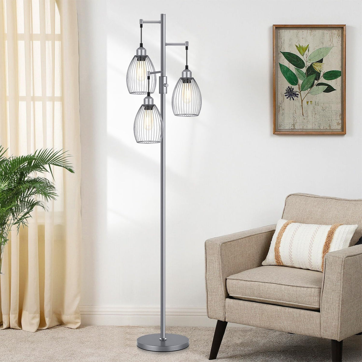 torondo dimmable industrial floor lamps for living room on a desk or shelf