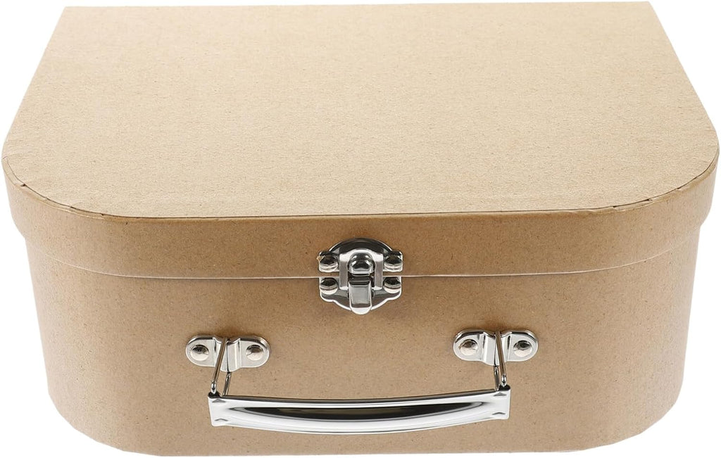 SHINEOFI Paperboard Suitcases Mini Cardboard Suitcase Decorative Wrapping Boxes With Lids Paper Storage Box for Wedding Party Favor Multi-functional Jewelry Storage Suitcase