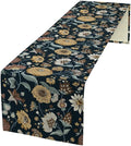 Boho Floral Table Runner Bohemian Floral Vintage Home Kitchen Dining Table Decoration 13x90 Inch 1PCS