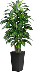 astidy artificial plant 5ft dracaena fake tree with, main product view