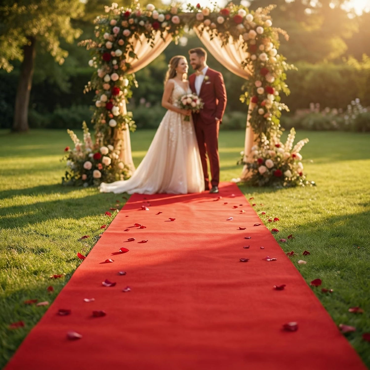 Thick Disposable Red Aisle Runner, 4x100 Feet