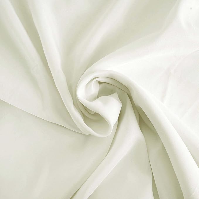 Efavormart Round Tablecloth, 120 Inch Stain & Wrinkle Resistant Washable Table Cloth, Decorative Polyester Fabric Table Cover for Banquet, Wedding, Dining - Ivory