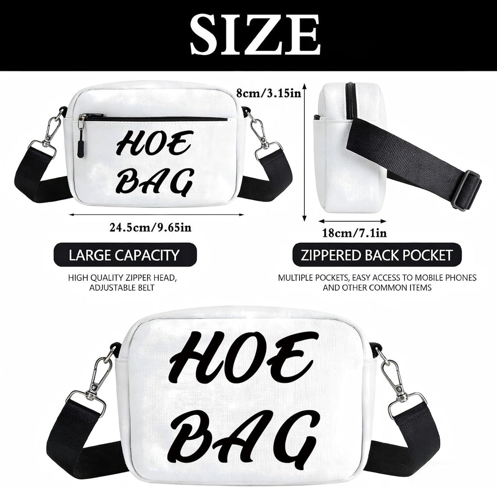 JXGZSO Funny Naughty Gift Bag Hoe Bag Funny Overnight Bag Hilarious Gag Gift (Hoe bag HCB)