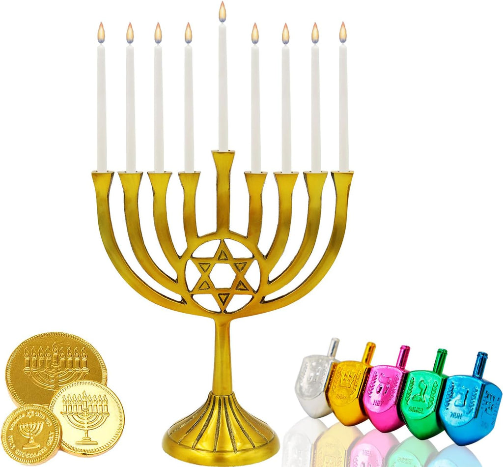 The Dreidel Company Menorah Candles Chanukah Candles 44 White Hanukkah Candles for All 8 Nights of Chanukah (Single)