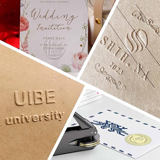 Book Embosser Personalized - Embosser Stamp Custom for Book, Cards, Paper, Napkins, Perfect for Book Lovers, Personal Library and Wedding, A Thoughtful Gift for Any Occasion - Cat
