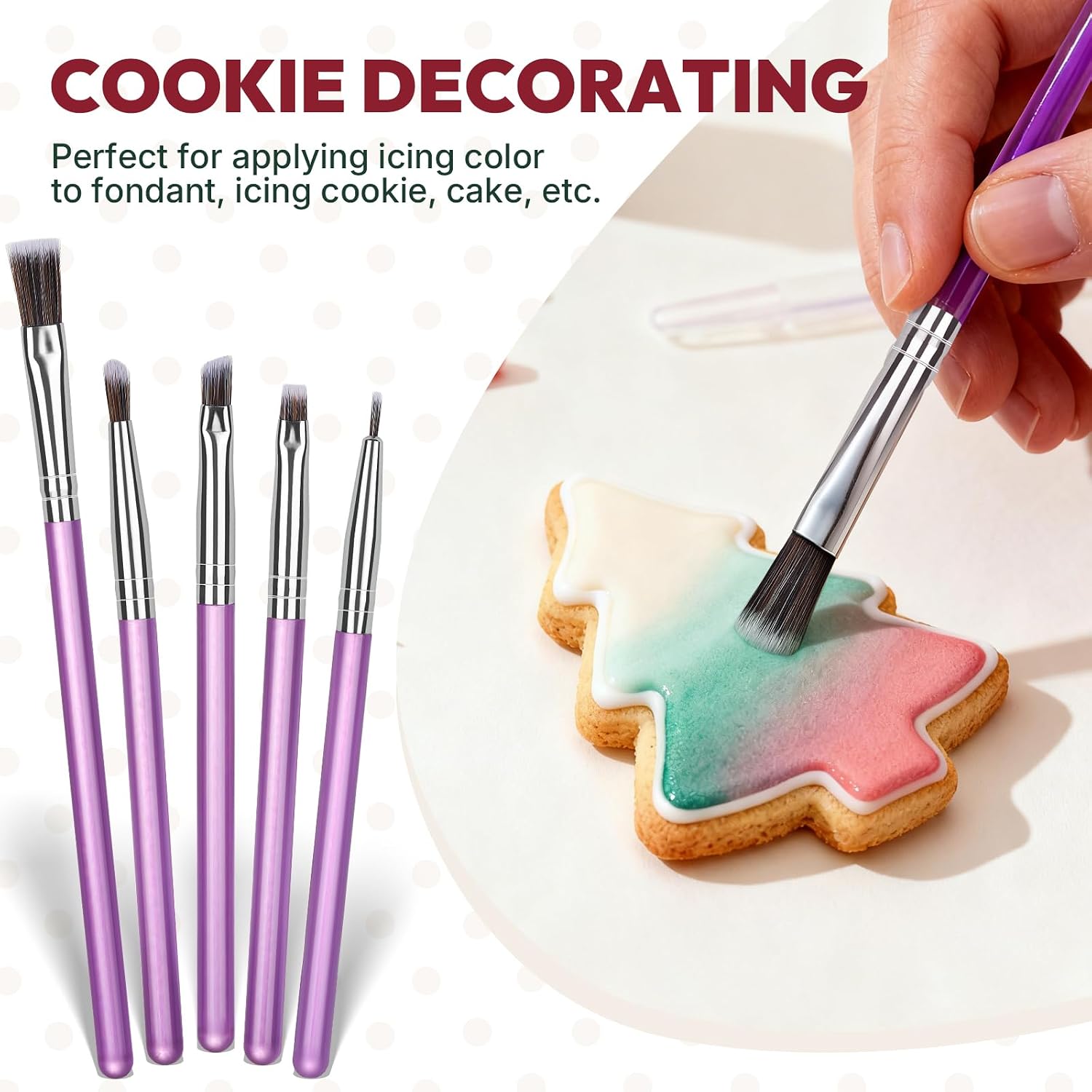 YGDZ Cookie Decorating Kit, Icing Bottle, Squeeze Writer Bottles (1 and 2 Ounce), Brush for Cake Decorating, Cookie Scribe Needle, Food Coloring Tools, Icing Cookie Supplies