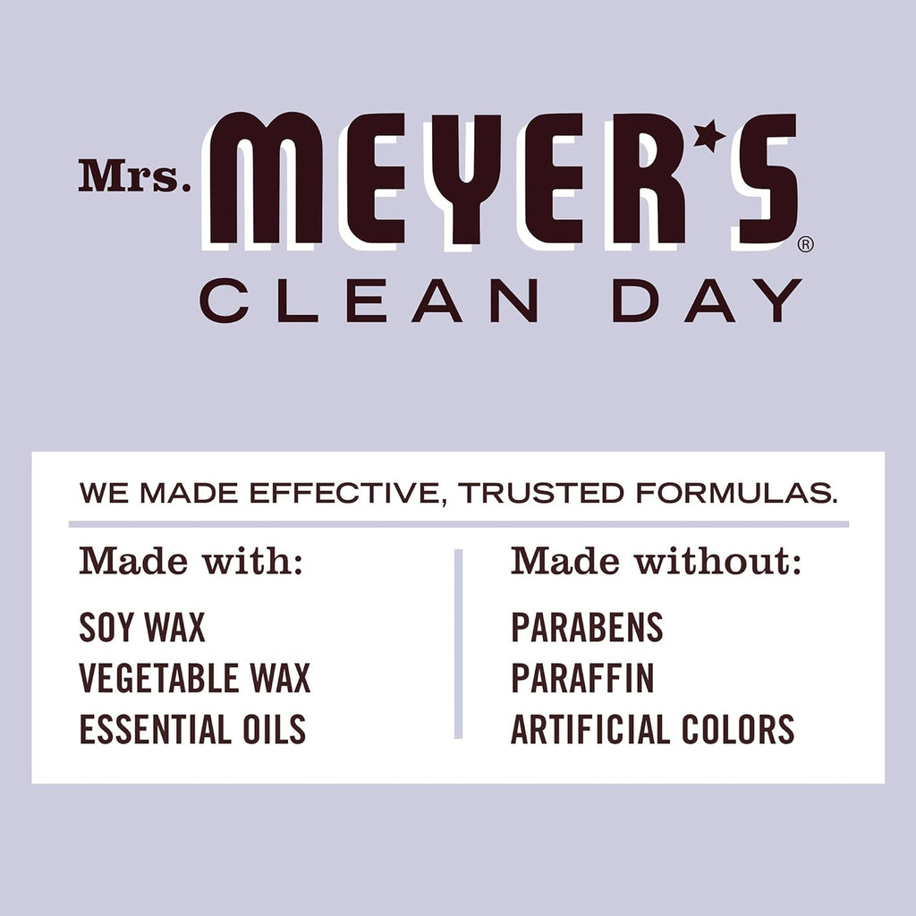 MRS. MEYER'S CLEAN DAY Soy Tin Candle, 12 Hour Burn Time, Made with Soy Wax and Essential Oils, Lavender, 2.9 Oz