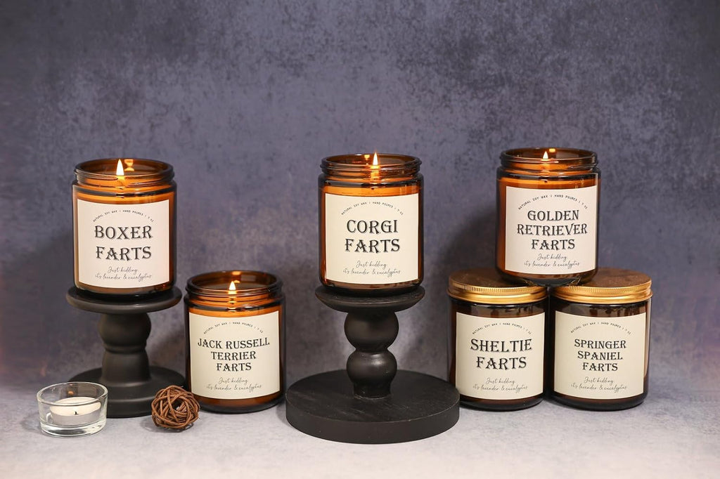 Corgi Gifts for Corgi Lovers, Dog Mom Gifts for Women - Lavender & Eucalyptus Soy Wax Scented Candle, 7OZ