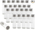 Darware Party Favor Matches Jars (24-Pack): Empty Glass Vials with Strike Stickers for Wedding Favors and DIY Gifts