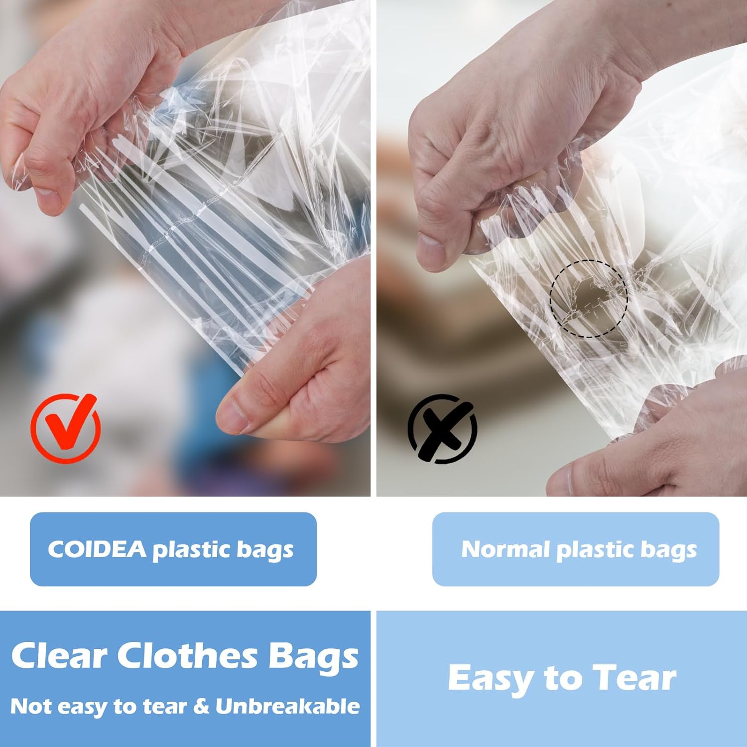 70 Pack 12x16" Clear Cellophane Bags, Transparent Plastic Bags for Shirts, Gift Wrapping, Party Favors & Artwork
