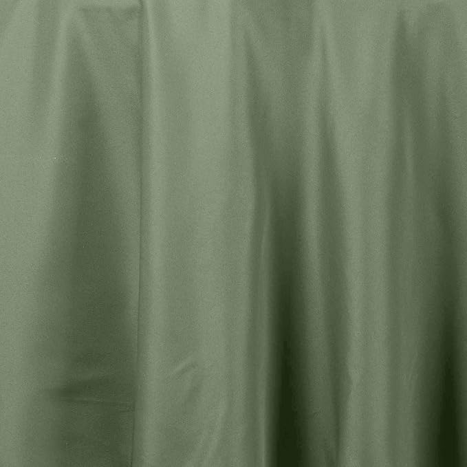 Efavormart Round Tablecloth, 90 Inch Stain & Wrinkle Resistant Washable Table Cloth, Decorative Polyester Fabric Table Cover for Banquet, Wedding, Dining- Willow Green