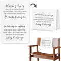 In Loving Memory Wedding Sign, Reserved Memorial Chair Signs Pew Cloths Seating Placeholder, Wedding Decorations for Reception Event Celebrations (today & always, 1 Pc)