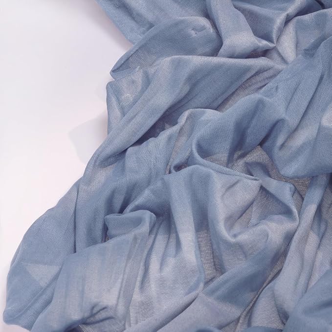 Dusty Blue Cheesecloth Table Runner 4 Pack Fall Table Runners Boho Gauze 120 Inches Blue Cheese Cloth Fall Table Decorations for Thanksgiving Marine Weddings Bridal Baby Shower Birthday Party