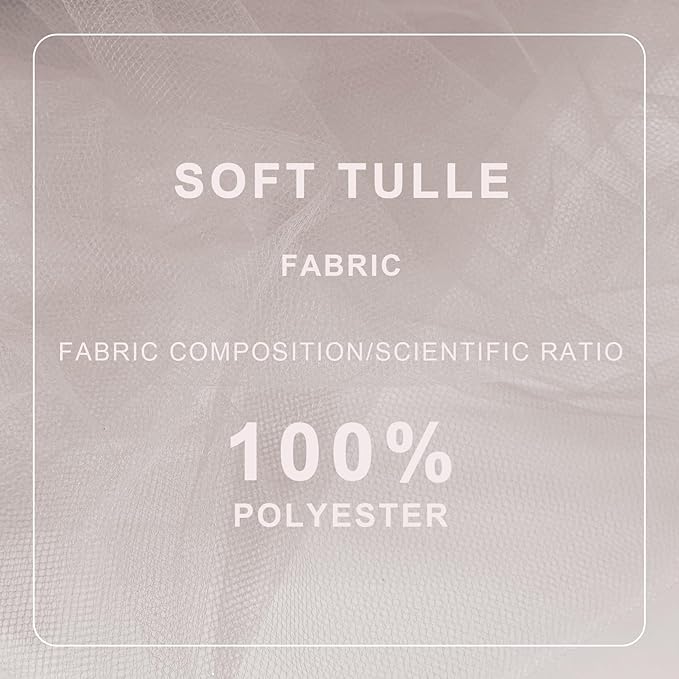 Silver Tulle Fabric Roll Spool Bolt (54 Inch by 40 Yards) Large Tulle Wedding Party Decoration, Tutu Skirt, Table Runner, Gift Wrapping, Bridal Shower, Soft & Drape (Silver)