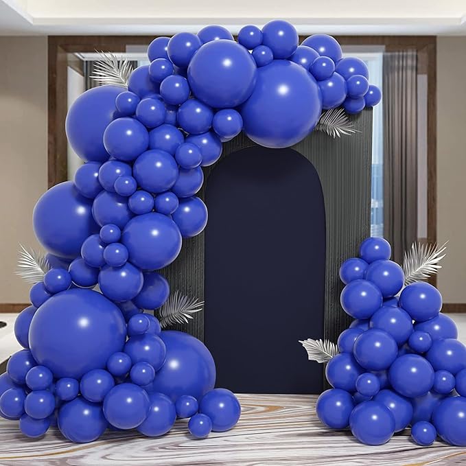 Wedding Arch Covers Arch Backdrop Cover Arch Stand Covers 7.2FT 6.6FT 6FT Set of 3 Arch Cover Spandex Fabric Stretchy Backdrop for Wedding Birthday Party Decoration Baby Shower (Dark Blue)