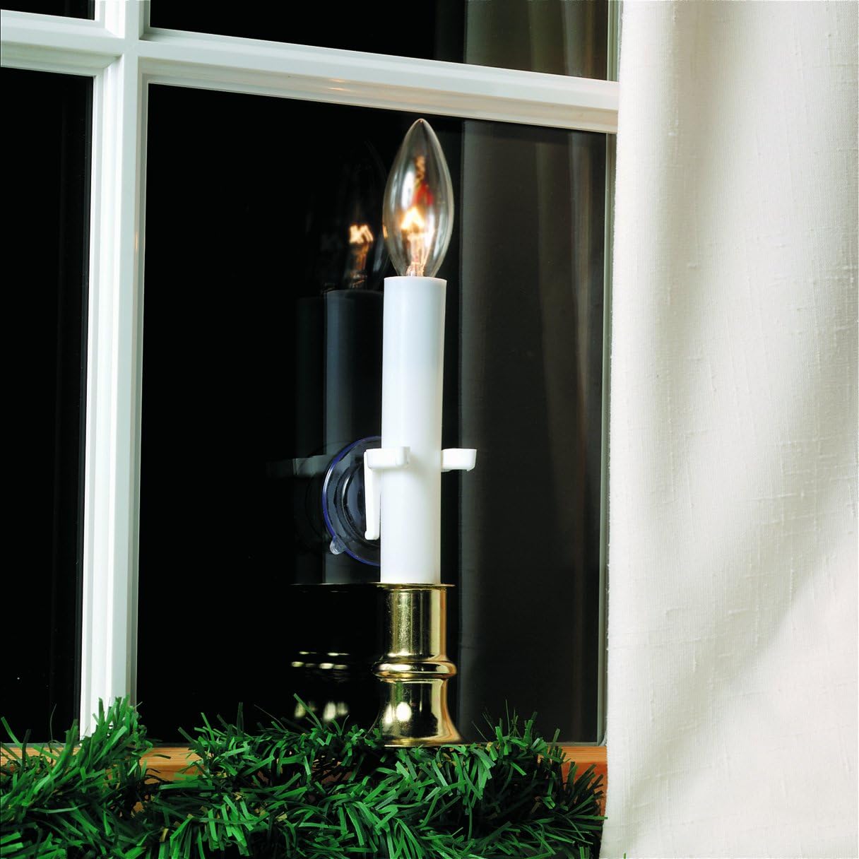Adams Christmas 1550-99-1040 Window Candle Clamps, 4-Pack