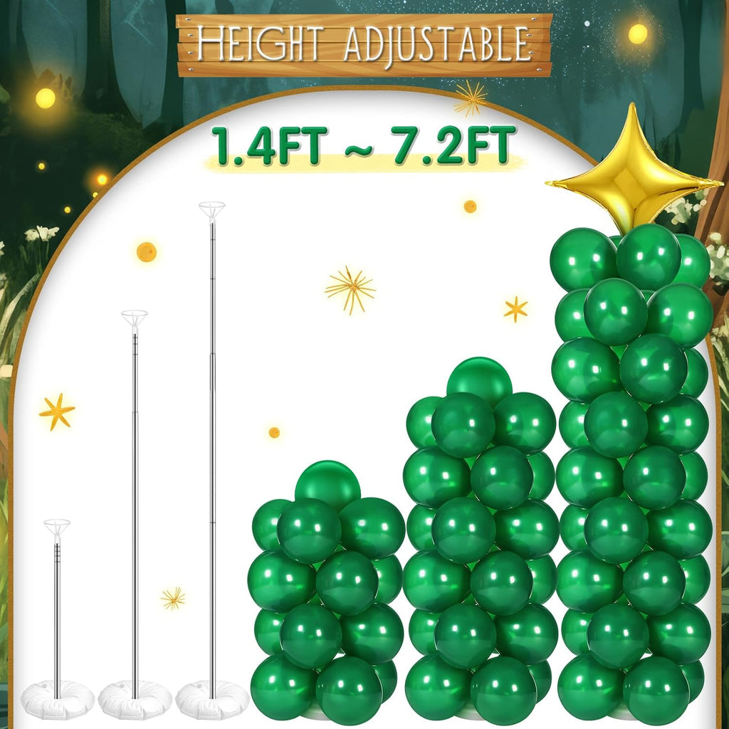 simgoing 2 set wizard party balloon column stand, side view