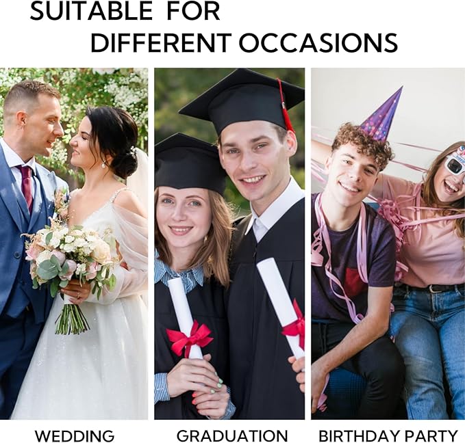 5/8 Inch 25 Yards Satin Ribbon Red, Solid Color Fabric Ribbon for Gift Wrapping, Wedding, Polyester Gift Ribbon for Birthday Party Decoration, Craft, Hair, Floral, Sewing