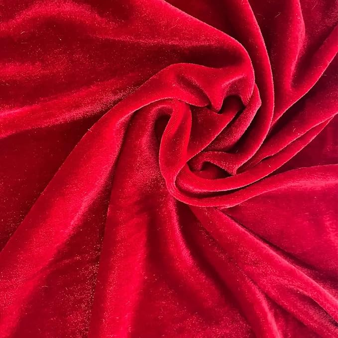 Luxurious Velvet Table Runner, 10ft Wedding Reception Decorations, 20x120inch Soft Velvet Fabric, Table Linen Overlay, Wedding Table Runners (Red, 20X120inch, 2pack)