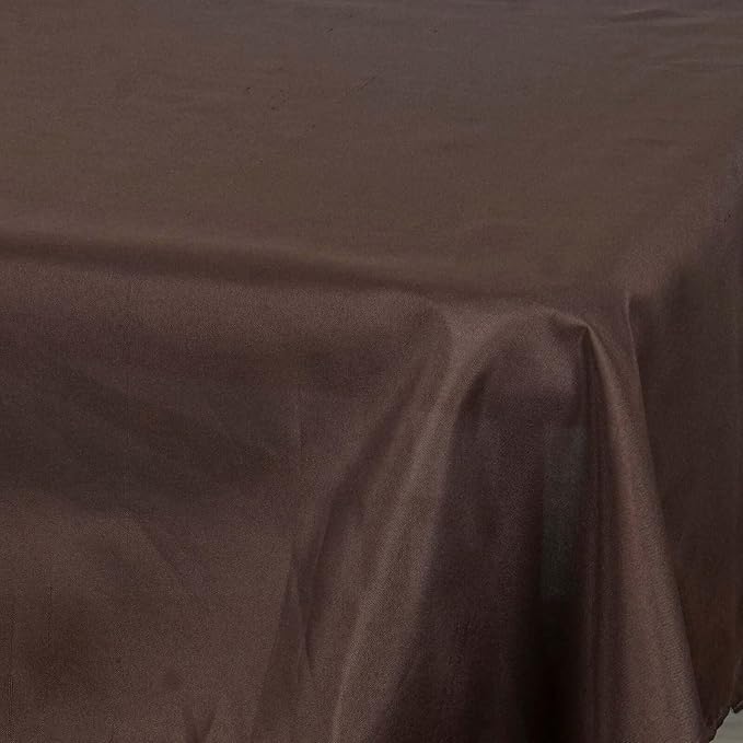Efavormart 54x54 Chocolate Wholesale Linens Seamless Polyester Square Linen Tablecloth for Wedding Banquet Party Restaurant