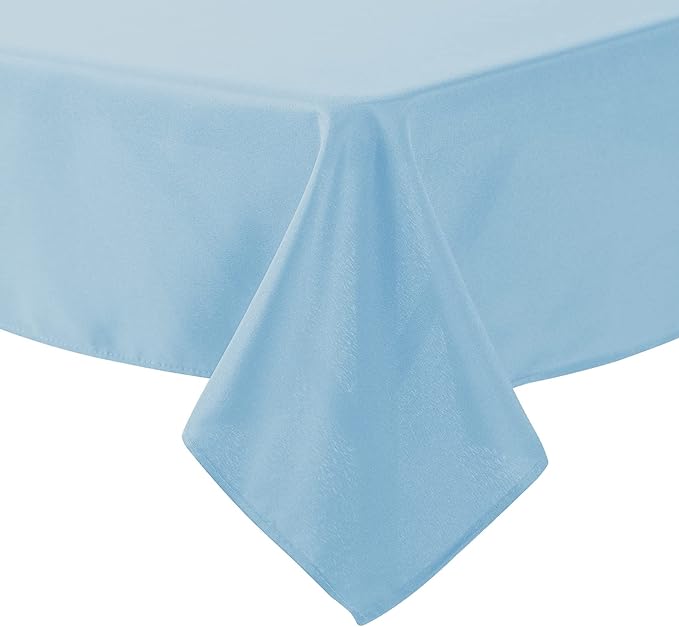 Cupuamon Square Tablecloth 70x70 inch Washable Polyester Fabric Table Cloth for Wedding Party Dining Banquet Decoration（70x70,Blue Mist）