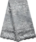 african lace fabric 5 yards beading embroidery for, main product view