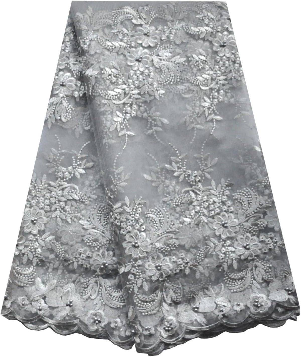 african lace fabric 5 yards beading embroidery for, main product view