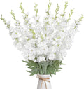 white delphinium artificial flowers 33.5" long stem wedding, main product view