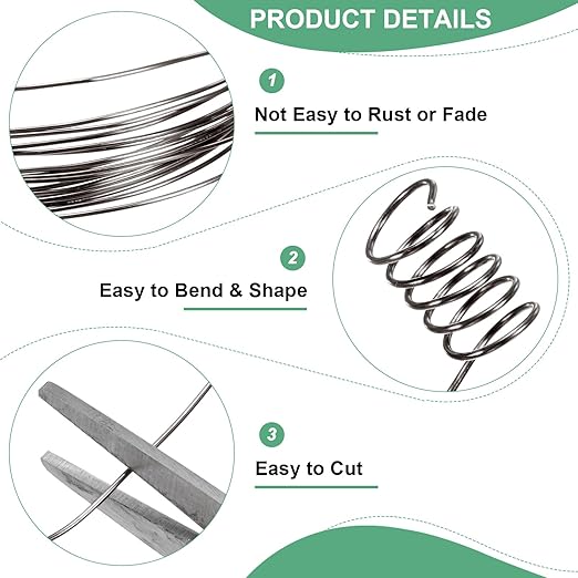 0.8 mm/20 Gauge Copper Wire for Jewelry Making, 7.5FT Copper Beading Craft Wire for Jewelry/Weaving/DIY Crafting/Planting, Color-Retaining [2.3 M, Metallic Black]