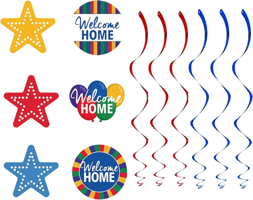 Welcome Home Banner, Colorful Paper Welcome Home Decorations