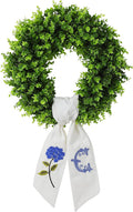 boxwood wreath for front door spring summer wreaths, main product view