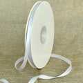 TONIFUL 3/8 Inch x 100yds White Satin Ribbon Thin Solid Fabric Ribbons Roll for Gift Wrapping Hair Balloons Party Wedding Popsicles Decoration Valentine's Day Bouquet Halloween Christmas