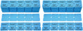 Homrelaxy 2000 Pcs 1000 Pairs Raffle Tickets, 50/50 Double Raffle Tickets, 250 Double Tickets Per Stack, for Events, Entry, Carnivals, and Door Prizes(Blue) (Pack of 2)