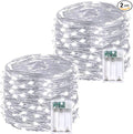 2 Pack 20FT 60LED Battery Operated Fairy Lights with Timer, Waterproof Battery String Lights Outdoor Indoor, Battery Twinkle Light for Bedroom Wedding Birthday Party Chirstmas (Cool White)
