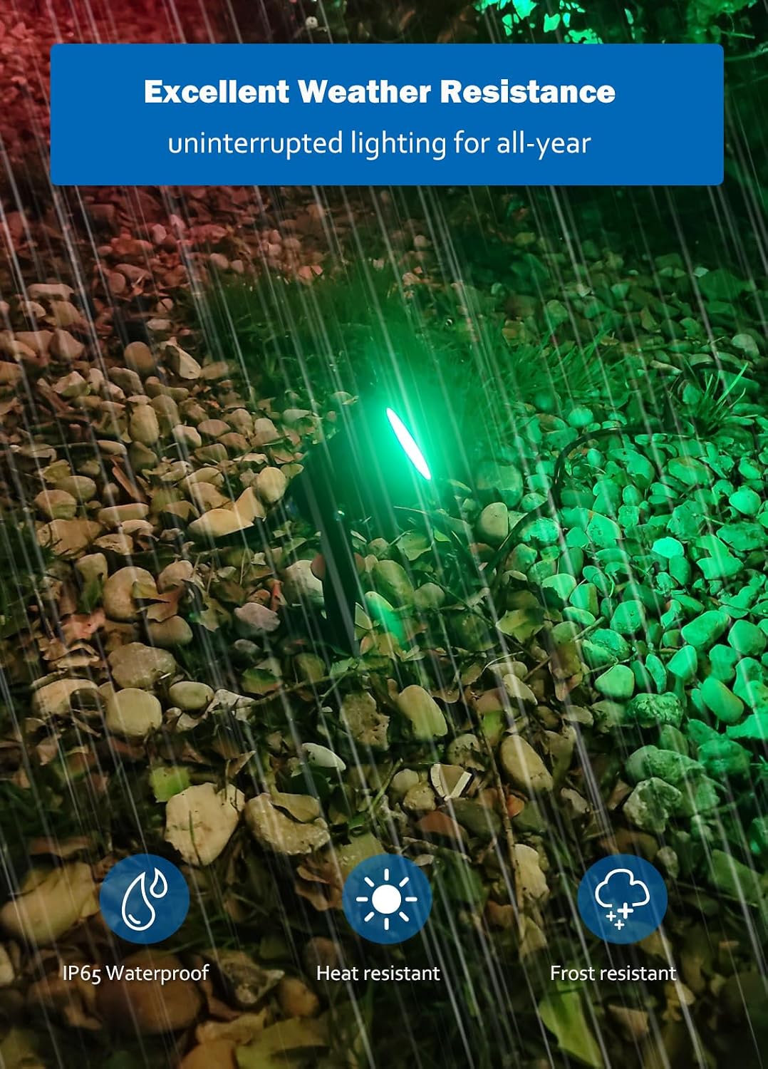 Halloween Christmas Spotlight Outdoor: 12W RGBW LED Spot Lights Outdoor with ...