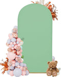 7.2FT Wedding Arch Covers Arch Backdrop Cover Arch Stand Covers Set Arch Cover Spandex Fabric Stretchy Backdrop for Wedding Birthday Party Decoration Baby Shower (Mint Green)