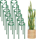 24Pcs Plant Support Stakes, Half Round Plant Stakes for Indoor Plants, Stackable Garden Flower Support, Plant Cages for Tomato,Monstera, Peony, Hydrangea, Climbing Plants