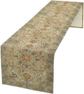 Vintage Boho Floral Table Runner, Rustic Country Farmhouse Yellow Blue Retro Flower Pattern for Home Kitchen Table Decor Dining Coffee Room Party Decor 13x60in