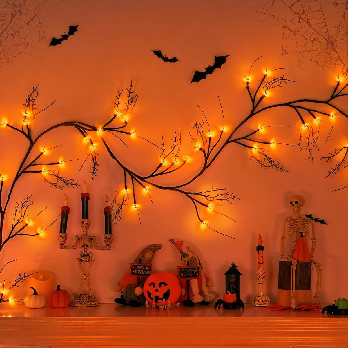 [8 modes & timer] 9 ft halloween garland, view 9